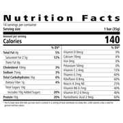 Protein Bar Deluxe: Citrus Lemon 14 Bars per Box product information label 2